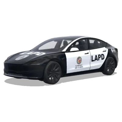 LAPD – оклейка Tesla Model 3