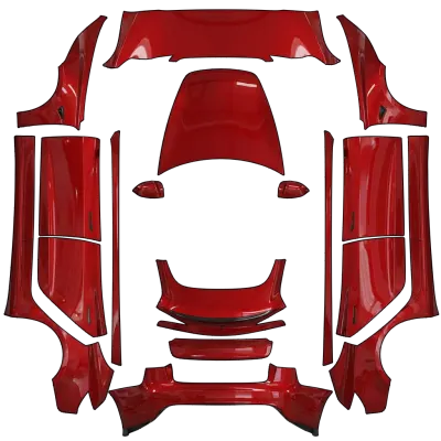 Model 3 (Model S Inspired Ultra Red Plaid) – Tesla Model 3 wrap