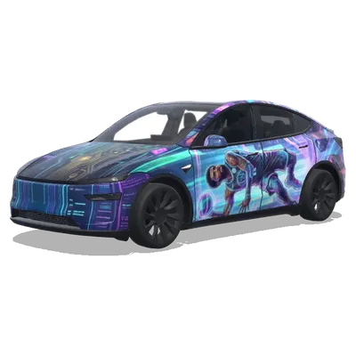 Cyberpunk NBA Stars – Tesla Model Y Wrap