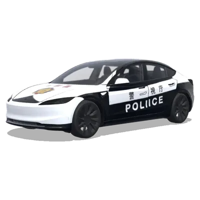 日本警察車 (japanese police car) – テスラ Model 3 ラッピング