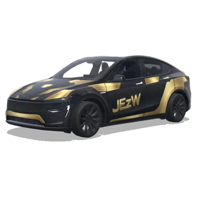 블랙 골드 아이언맨 – 테슬라 Model Y 랩핑