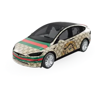グッチ (Gucci) – テスラ Model X ラッピング