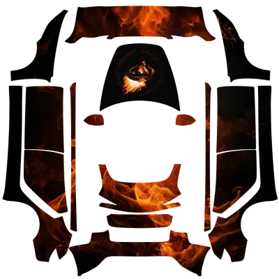 ロード・オブ・ザ・リング バルログ (LOTR - Balrog) – テスラ Model 3 ラッピング