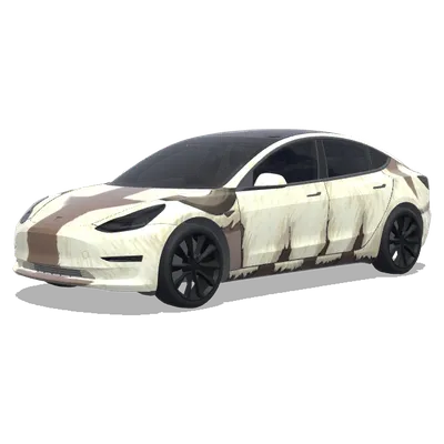 Appa from avatar the last airbender – Tesla Model 3 wrap