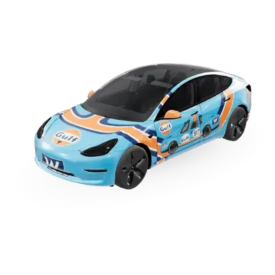 Williams Gulf Design – Tesla Model 3 Wrap