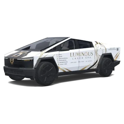ゴールデングロー レーザースパ – テスラ Cybertruck ラッピング
