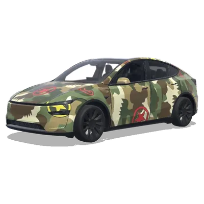 Gorillaz Geep Muster – Tesla Model Y Wrap