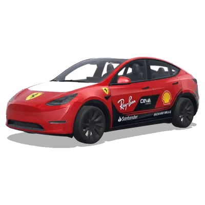 Scuderia Ferrari – оклейка Tesla Model Y