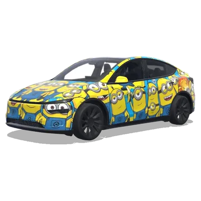 Миньоны (设计已大眼萌小黄人为主题的) – оклейка Tesla Model Y