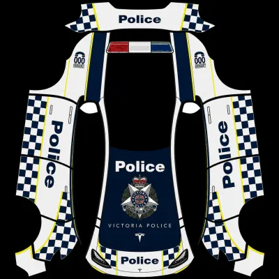 ビクトリア州警察 (Victoria Police) – テスラ Model Y ラッピング