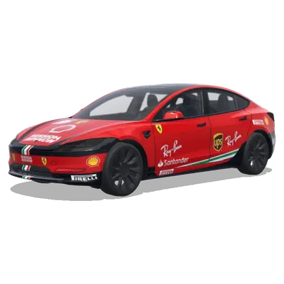 F1 Ferrari Team Livery (F1法拉利车队涂装) – Tesla Model 3 wrap