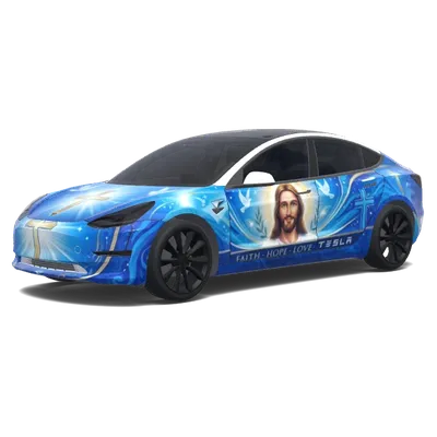 Enveloppe bleue divine pour Tesla – covering Tesla Model 3