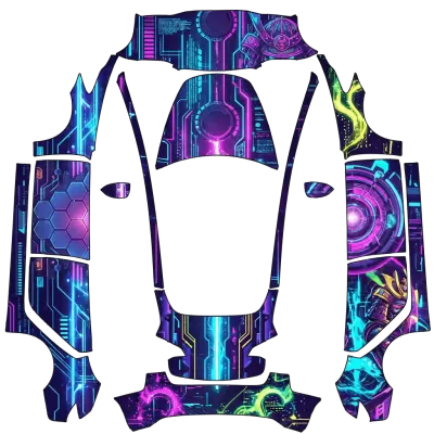 Футуристичный (Futuristic) – оклейка Tesla Model 3