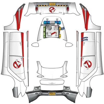 Ecto-1 (ECTO 1) – Tesla Model 3 Wrap