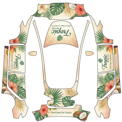 Tropic Skincare (Tropic skincare) – Tesla Model 3 Wrap