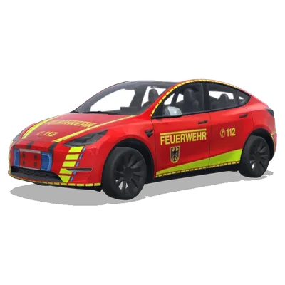 Deutsche Feuerwehr (deutsche feuerwehrwagen) – Tesla Model Y Wrap