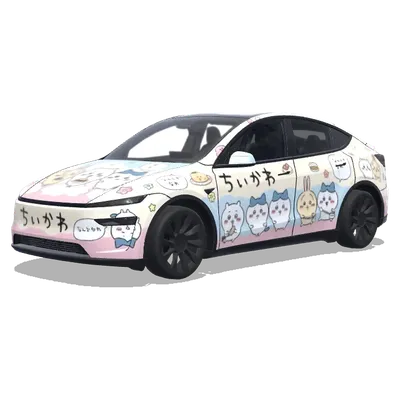 ちいかわ (chiikawa) – テスラ Model Y ラッピング