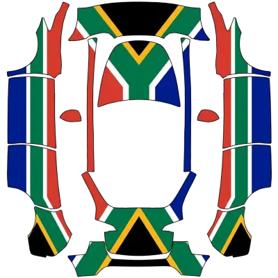 南非國旗（South African Flag） – 特斯拉 Model Y 塗裝