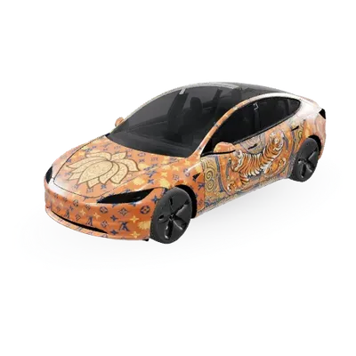 Indic Richness – Tesla Model 3 Wrap