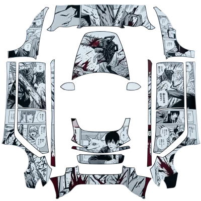 Chainsaw man – Tesla Model 3 wrap
