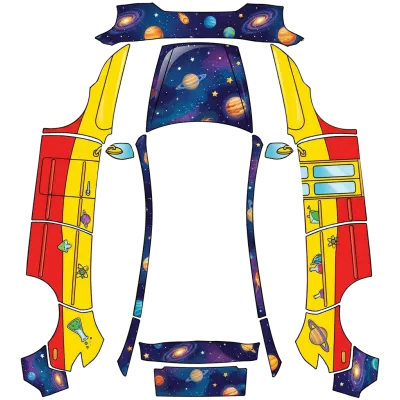 神奇校車銀河之旅（Magic School Bus: Galactic Voyage） – 特斯拉 Model Y 塗裝