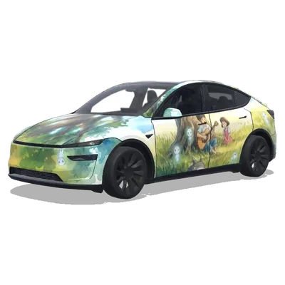 Studio Ghibli Natur – Tesla Model Y Wrap