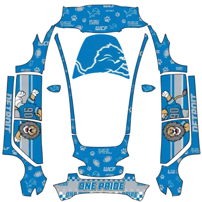 Detroit Lions – Tesla Model 3 wrap