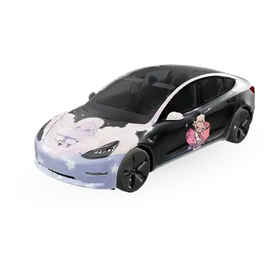 Zsiga POP MART (Zsiga_POP MART) – Tesla Model 3 Wrap