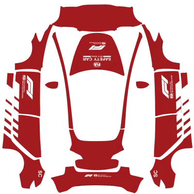 F1 Safety Car – Tesla Model 3 wrap