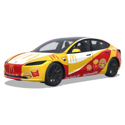 McDonald's – оклейка Tesla Model 3