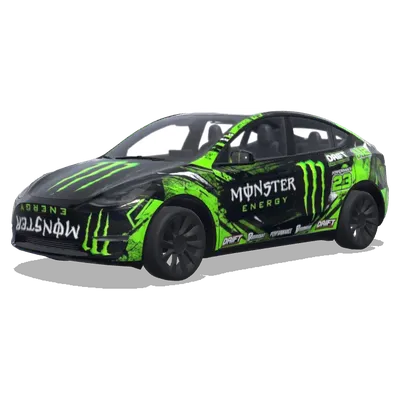 Monster Energy – оклейка Tesla Model Y
