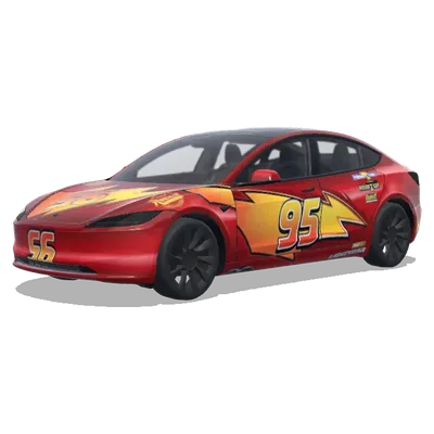 comme le film cars – Tesla Model 3 wrap