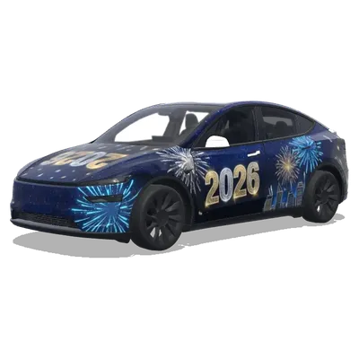 NYE 2026 – Tesla Model Y wrap