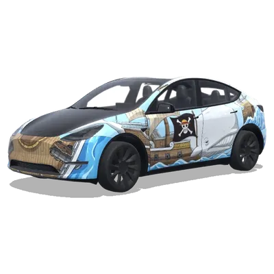 One Piece Moby Dick (海贼王中白胡子的海贼船 莫比迪克号) – Tesla Model Y Wrap
