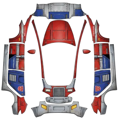 Optimus Prime Gen 1 (Gen 1 Optimus Prime) – Tesla Model 3 Wrap