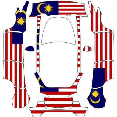 Малайзия Мерdeka (malaysia merdeka 831) – оклейка Tesla Model Y