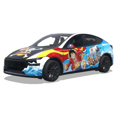 海賊王路飛（one piece luffy） – 特斯拉 Model Y 塗裝