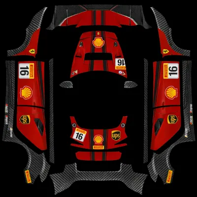 法拉利（Ferrari） – 特斯拉 Model 3 塗裝