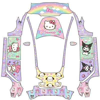 サンリオ (Sanrio) – テスラ Model 3 ラッピング