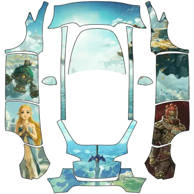 Zelda Tears of the Kingdom (Zelda tears of kingdom) – covering Tesla Model Y