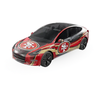 49ers – Tesla Model 3 Wrap