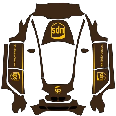 UPS – Tesla Model 3 wrap