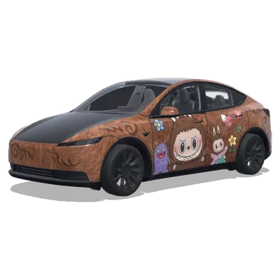 Labubu – Tesla Model Y wrap