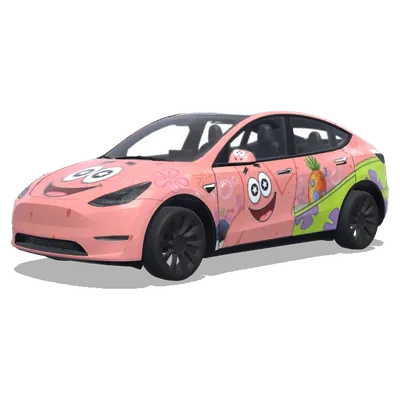 Bikini Bottom Patrick Star Theme – Tesla Model Y wrap
