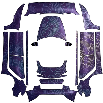 紫色線條（Purple lines） – 特斯拉 Model 3 塗裝