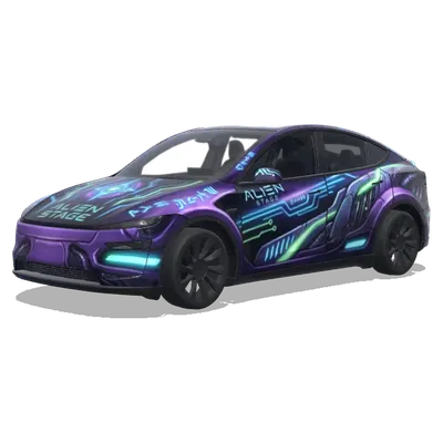 Alien Stage – Tesla Model Y wrap