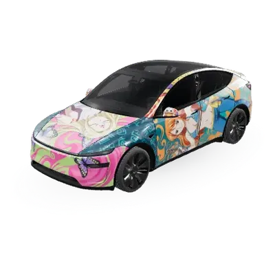 Anime Mix (Anime mix) – Tesla Model Y Wrap