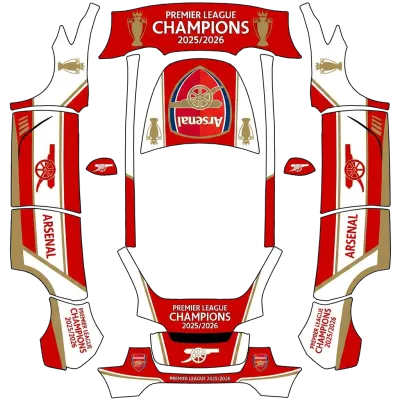 Arsenal 1 (Arsenal1) – Tesla Model Y Wrap