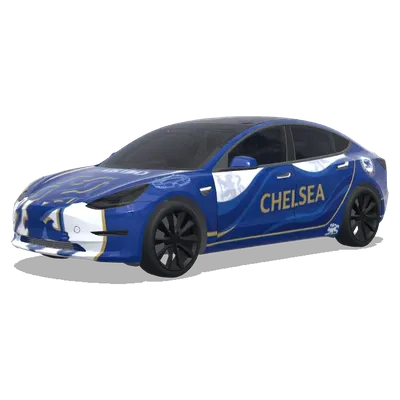 Chelsea football club – Tesla Model 3 wrap