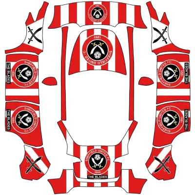 셰필드 유나이티드 (Sheffield Utd) – 테슬라 Model Y 랩핑